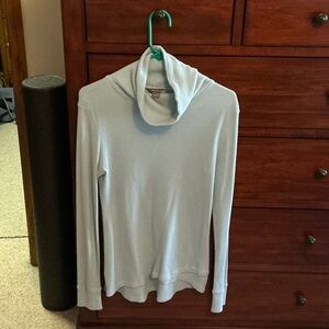 Eddie Bauer Women's Sage Green Knit Cowl Neck Sweater